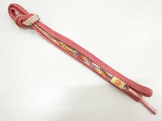 JAPANESE KIMONO / UNUSED HAND-TIED OBIJIME